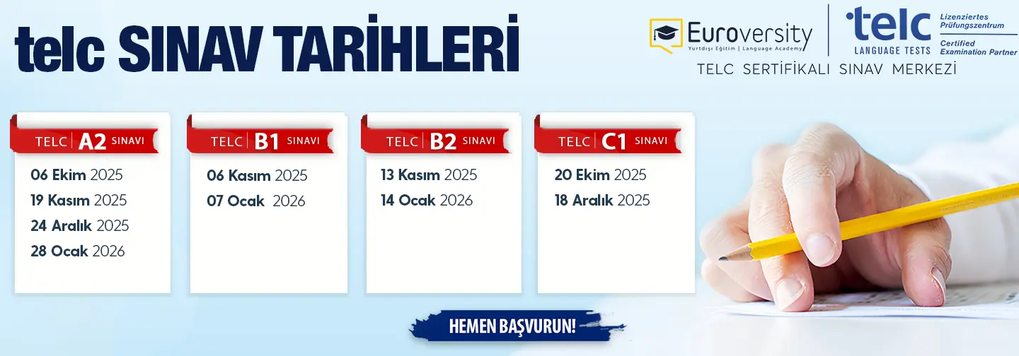 Telc Sertifikalı Sınav Tarihleri